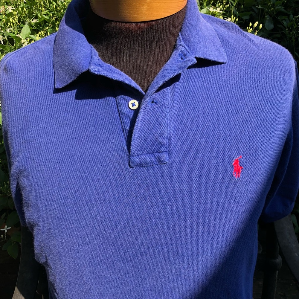 Men’s large blue short-sleeve Polo shirt